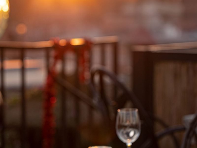 terrace od a restaurant le grand bazar marrakech.