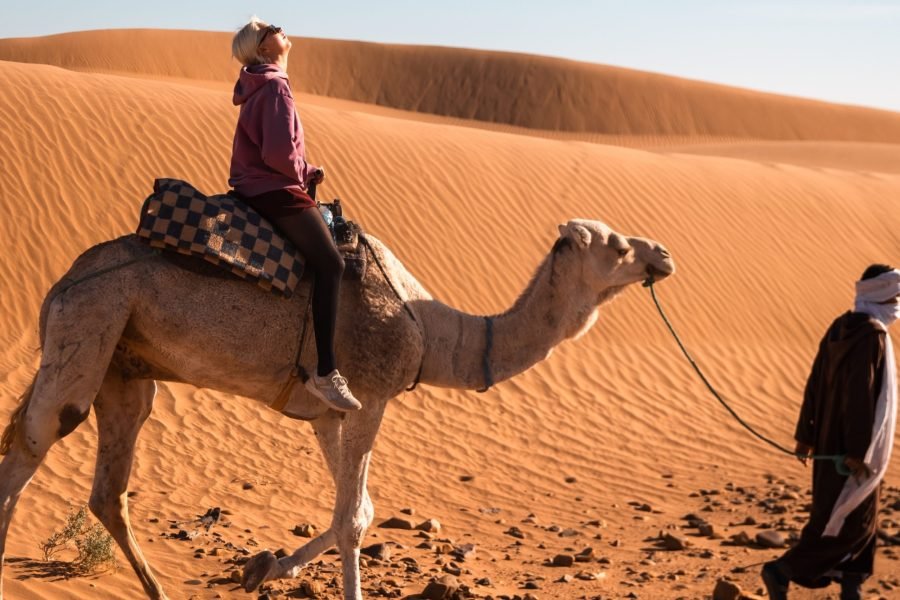 camel ride in merzouga