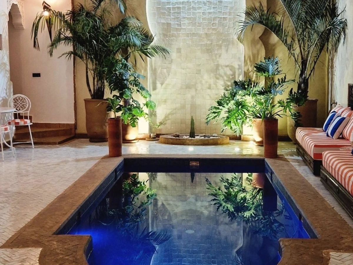 riad babmoon with a private pool in marrakech